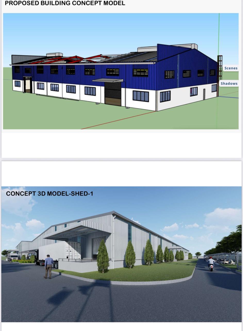 Top view of assorted machined and cast industrial metal fittings arranged on a blue background